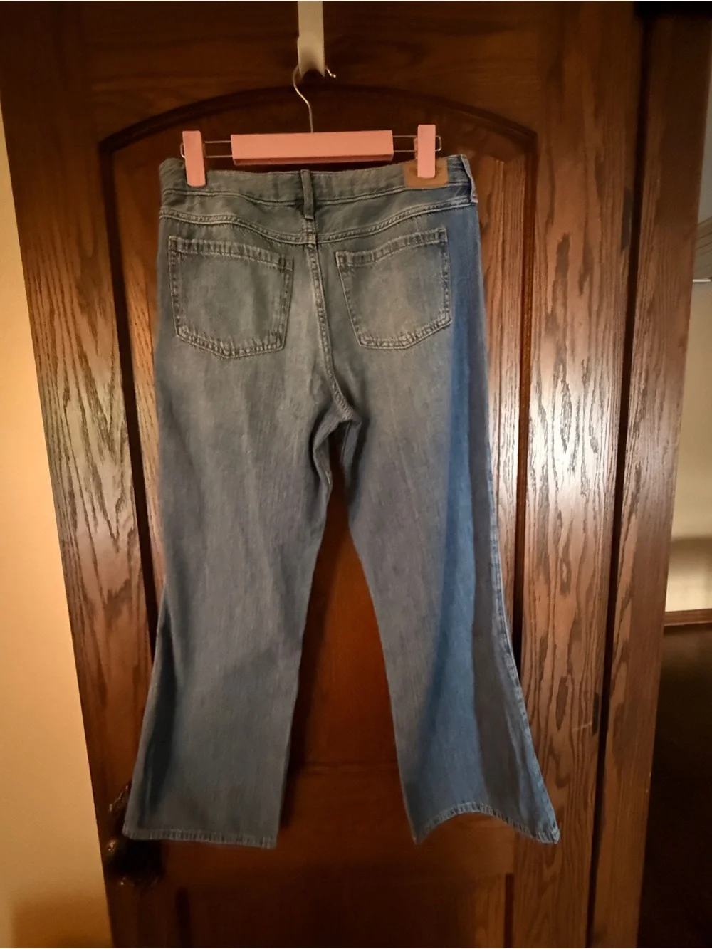 Abercrombie Kids Distressed Wide Leg Jeans NWT Size 17/18 Short